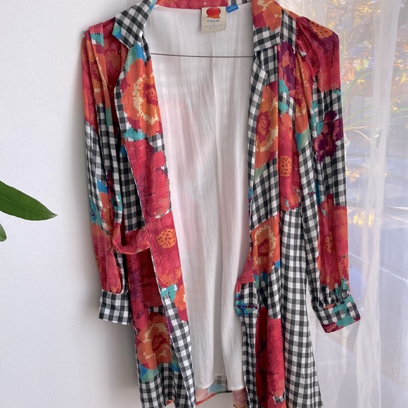 FARM Rio gingham floral mini dress - XS - Picture 6 of 6